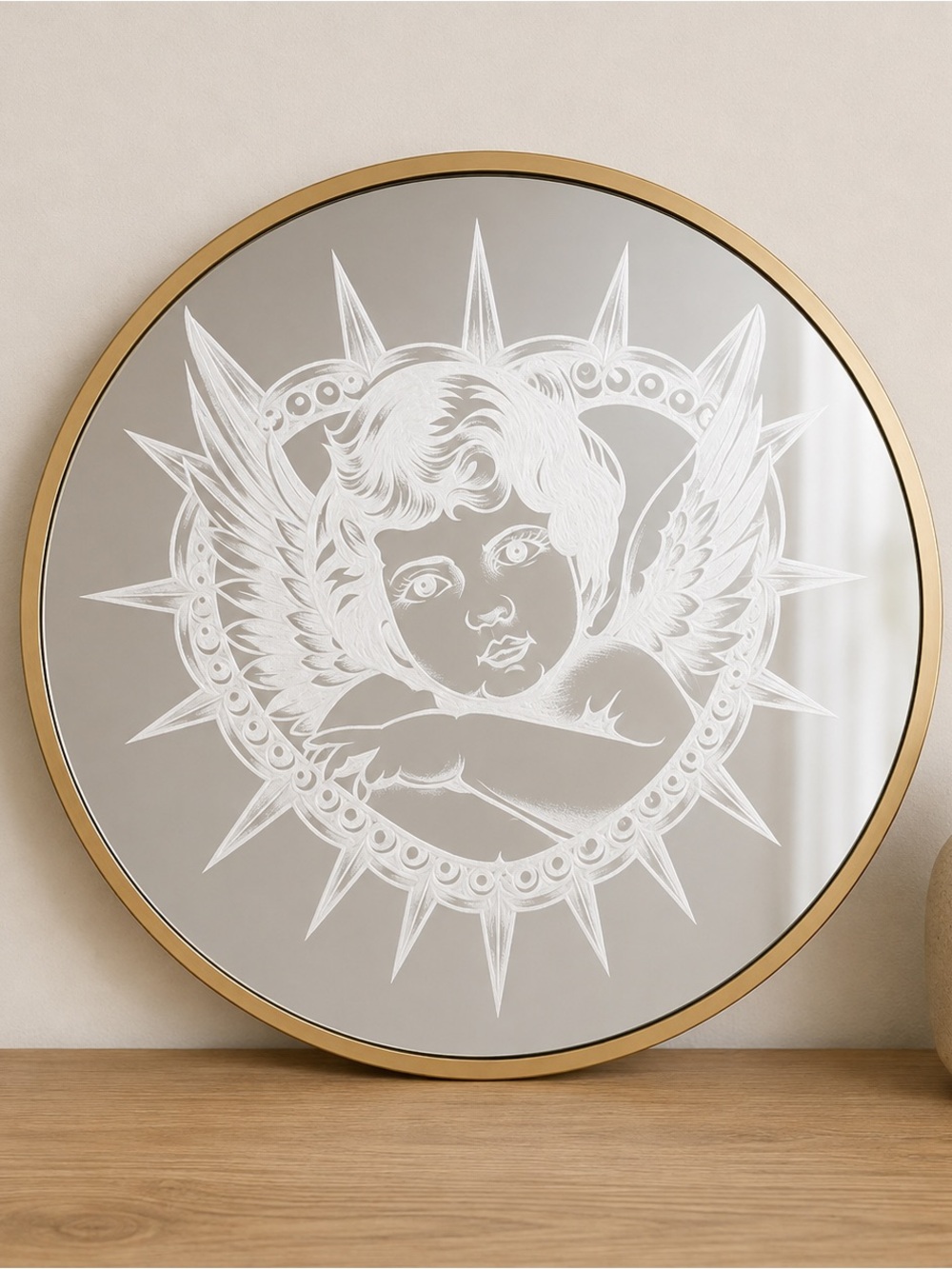 Gold Framed Wall Mirror